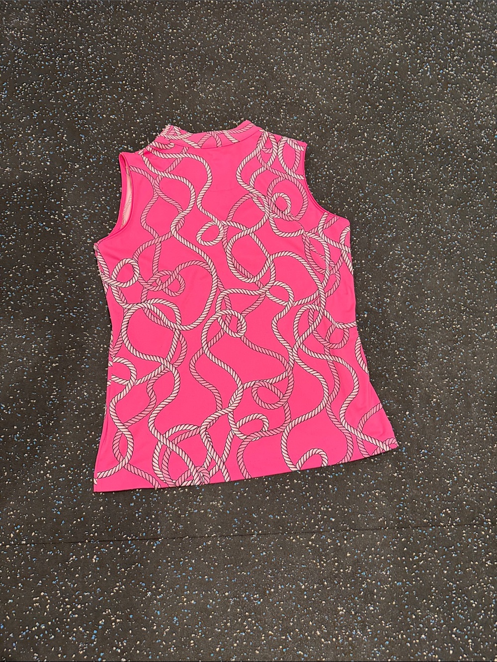 Tail Pink Rope-Print Pebble Beach Golf Shirt Size M - Picture 4 of 4